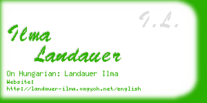 ilma landauer business card